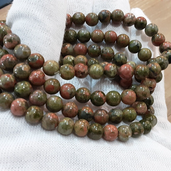 Bracelet Unakite ou Epidote