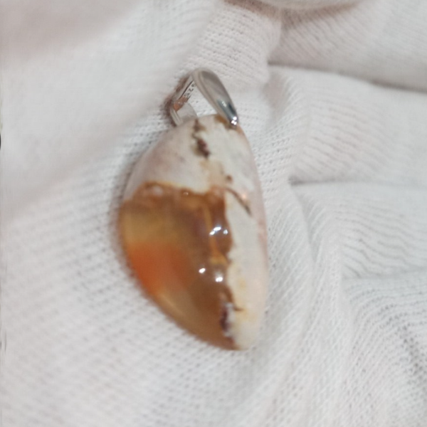 Pendentif Opale de Feu & Argent