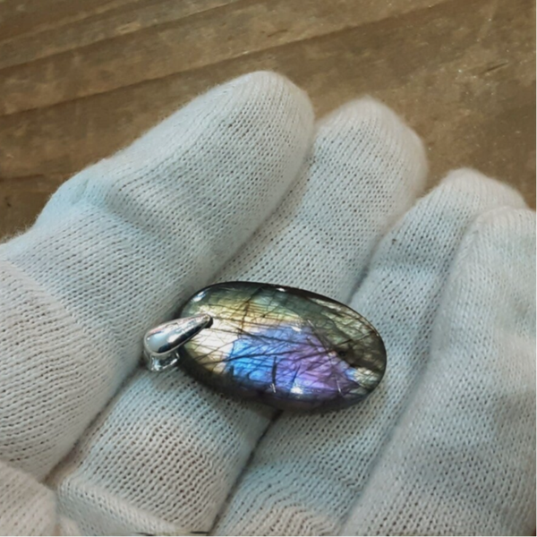 Pendentif Labradorite & Argent