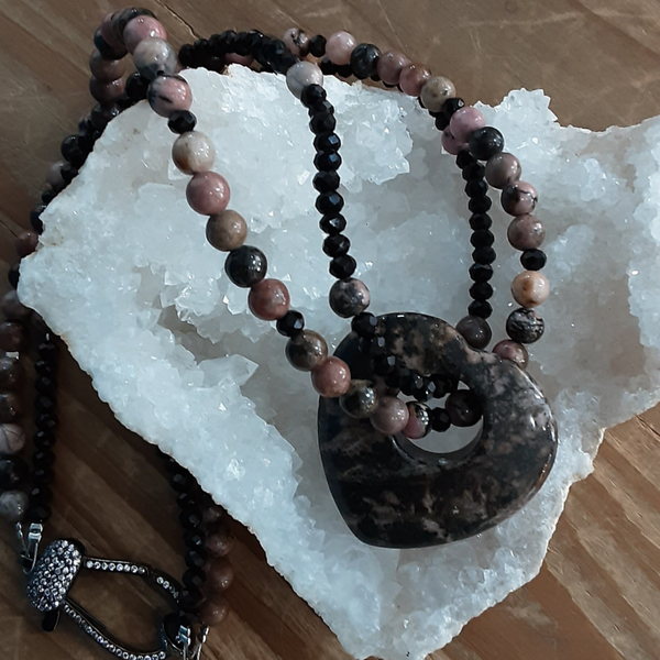Collier Rhodonite