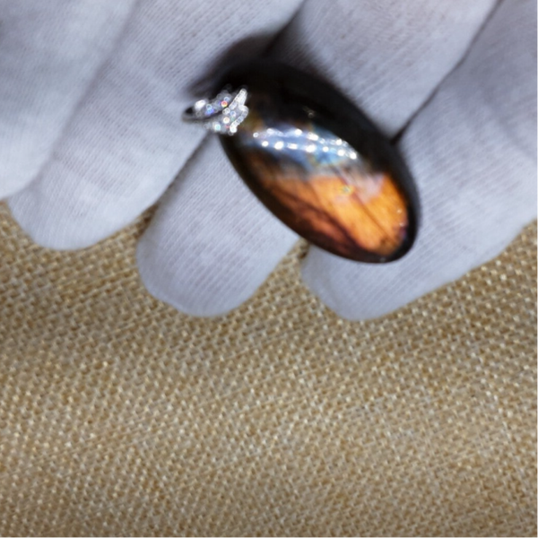 Pendentif Labradorite & Argent