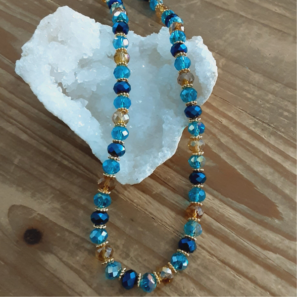 Collier "Tara" en perles de verre Tchèque