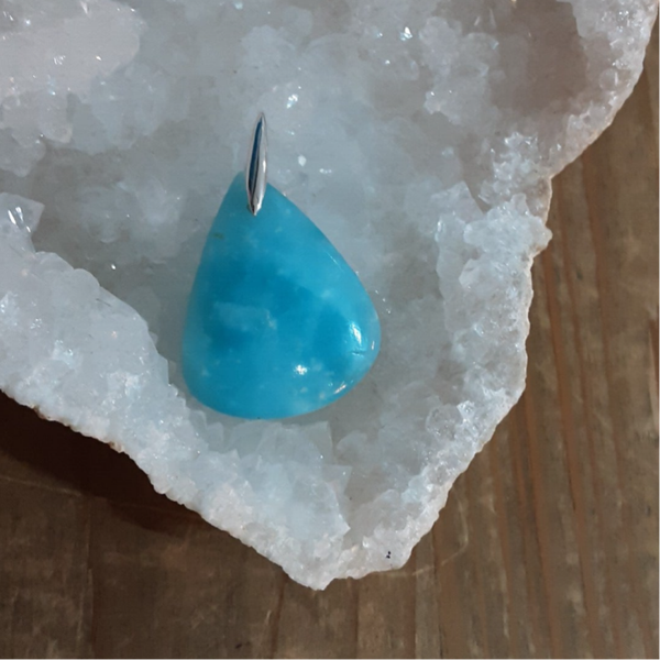 Pendentif Hémimorphite & Argent