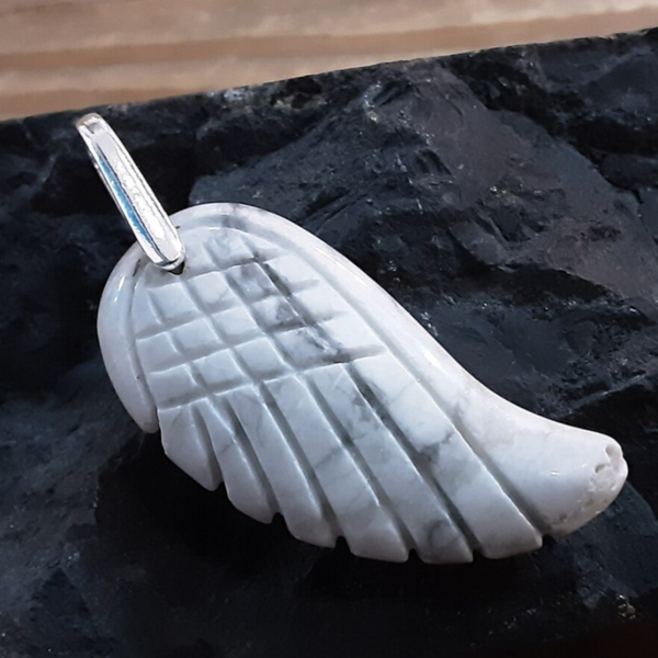 Pendentif Howlite & Argent