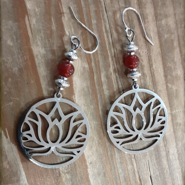 Boucles d'oreilles Cornaline