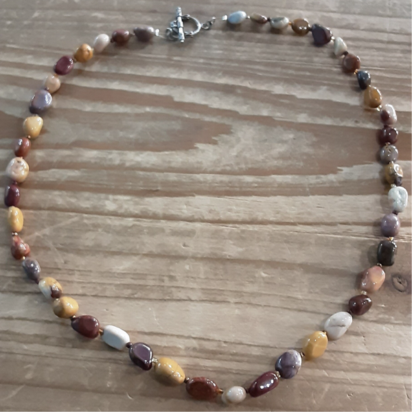 Collier Jaspe Mokaïte