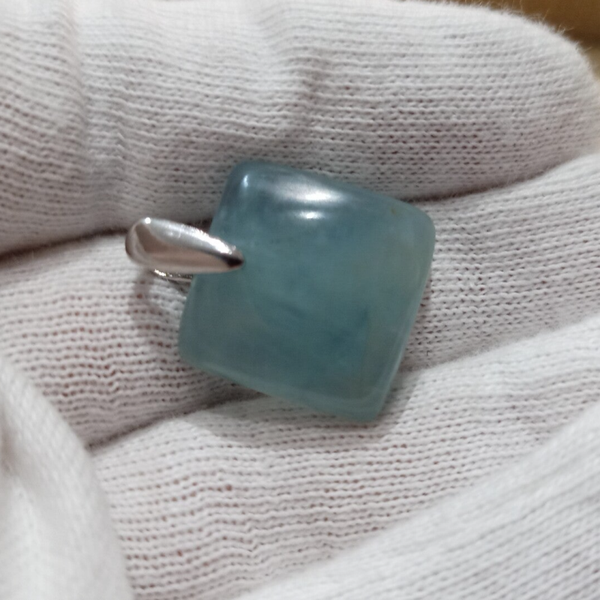 Pendentif Aigue-Marine & Argent