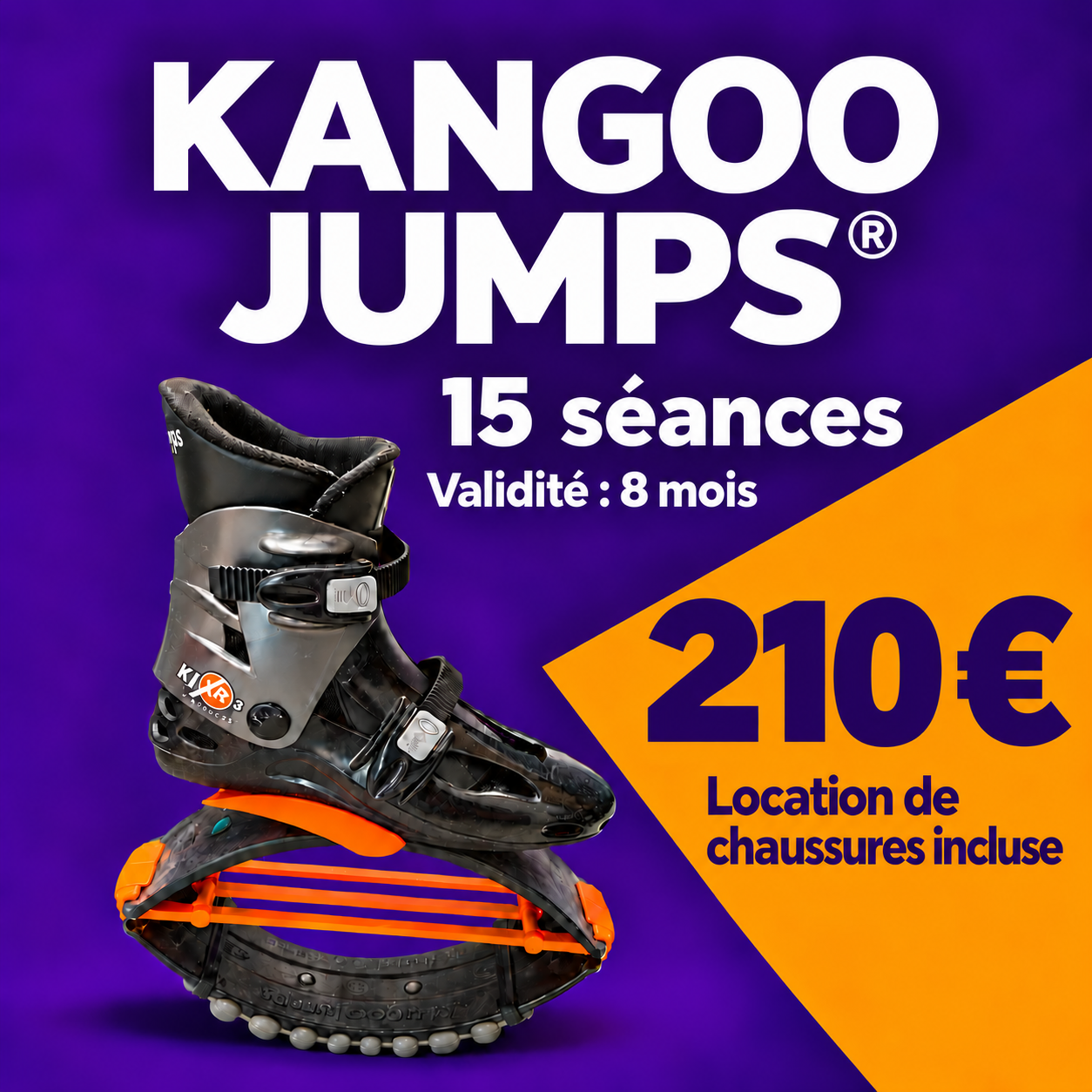 CARTE 15 SEANCES DE KANGOO JUMPS