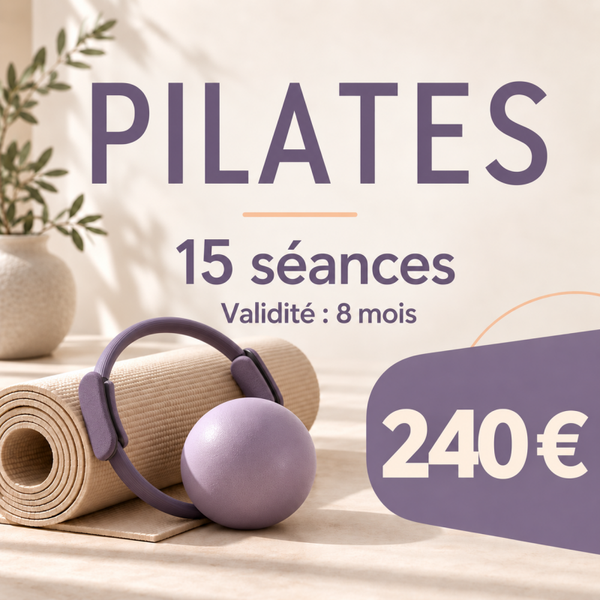 CARTE DE 15 SEANCES DE PILATES