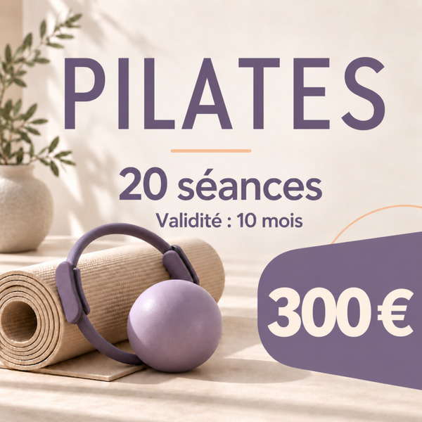 CARTE DE 20 SEANCES DE PILATES