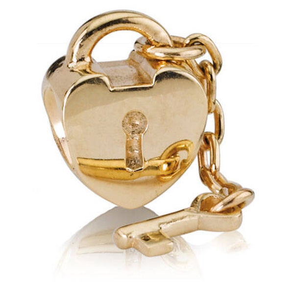 Pandora	14K Gold Key to My Heart Charm	750341
