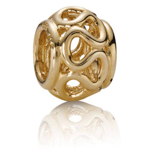 Pandora	14K Gold Intertwined Charm	750452