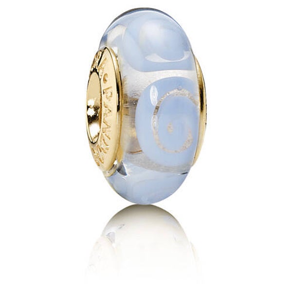 Pandora	14K Gold Periwinkle Spirals Charm	750510