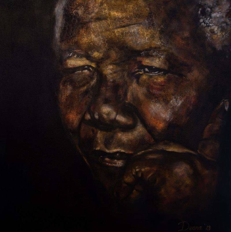 Oilpainting Nelson Mandela # 