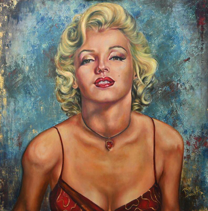 Oilpaintng Marilyn Monroe # olieverfschilderij # vintage #