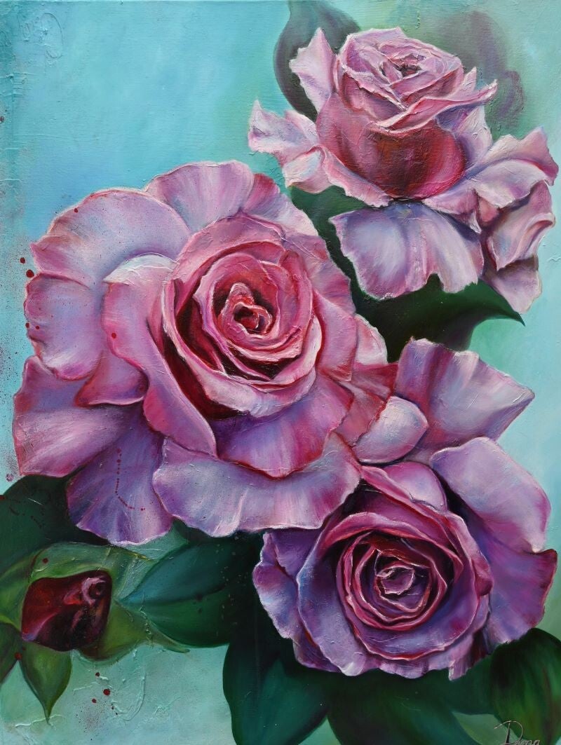 Flowers # Paintings # oilpainting # colourfull # roses #