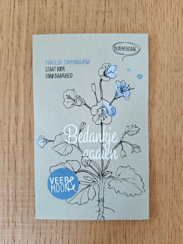 BEDANKJE ZAAIEN bloemenzaadjes