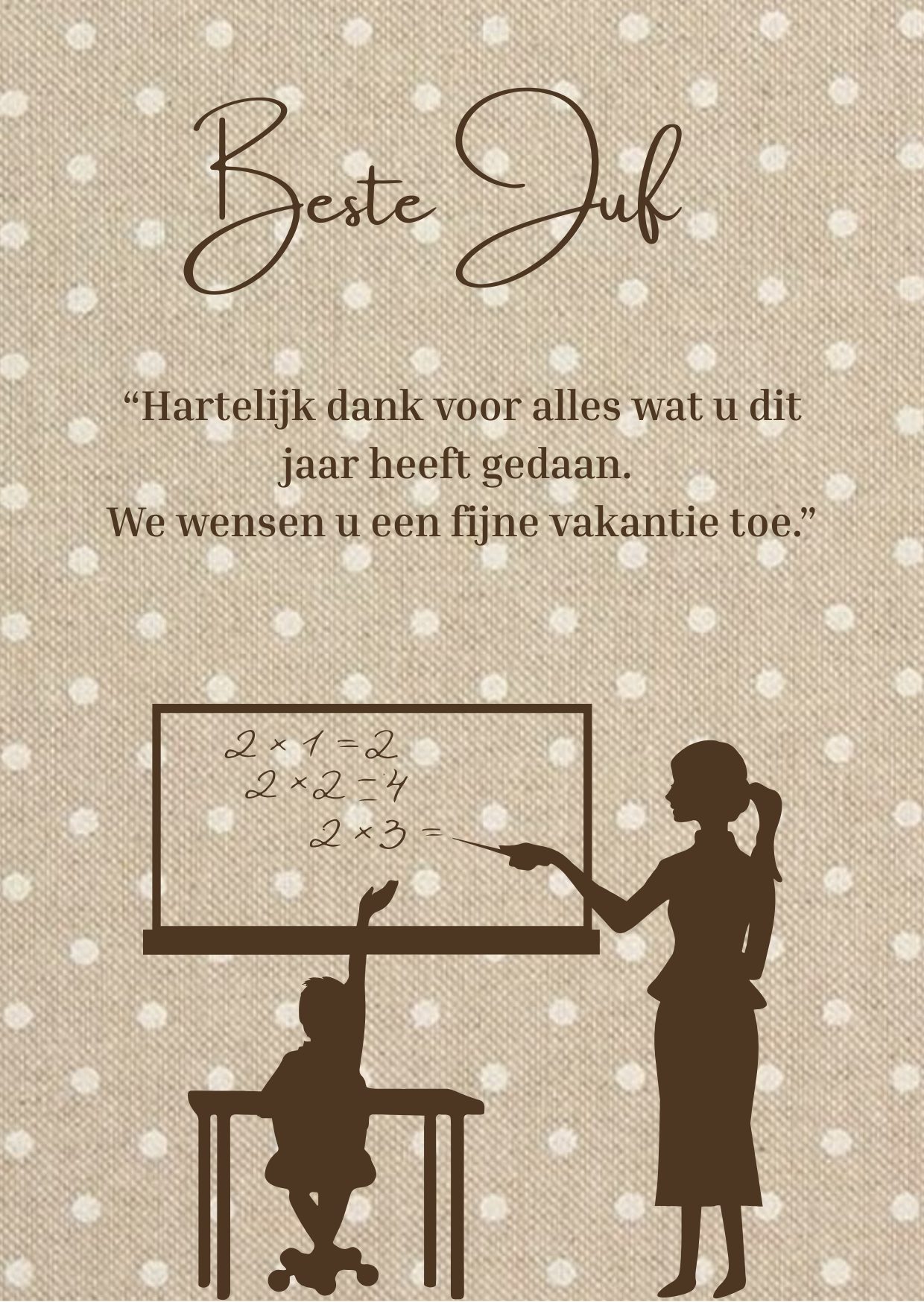 Beste juf
