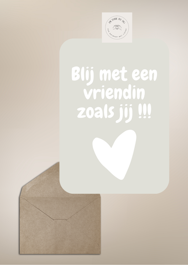 Blij met je, vriendin