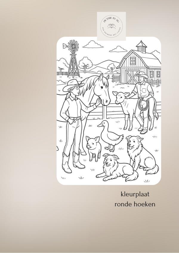 Kleurplaat A6 (kaartje)