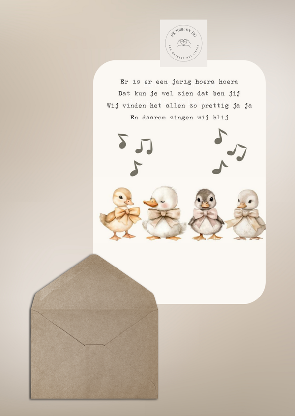 Er is één jarig, hoera hoera