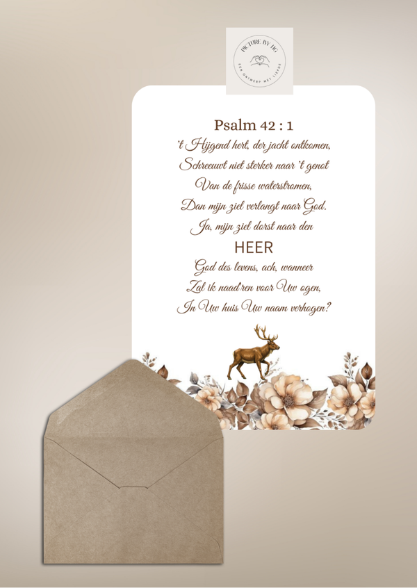 Psalm 42 t Hijgend hert der jacht ontkomen