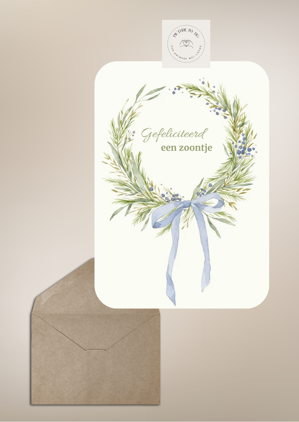 Gefeliciteerd een zoontje