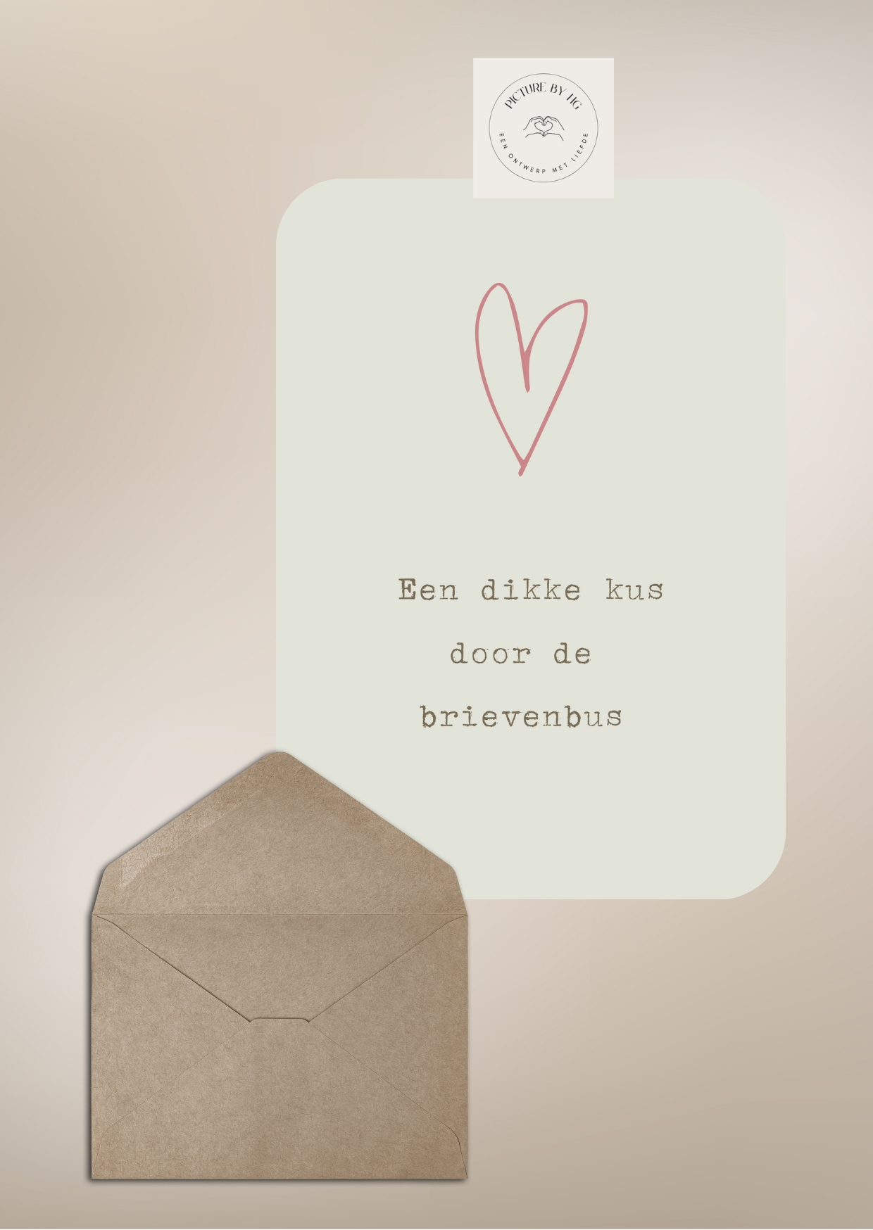 Dikke kus door de brievenbus