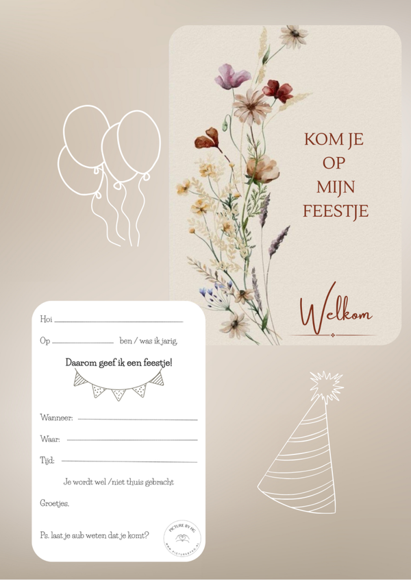 Kom je op mijn feestje?