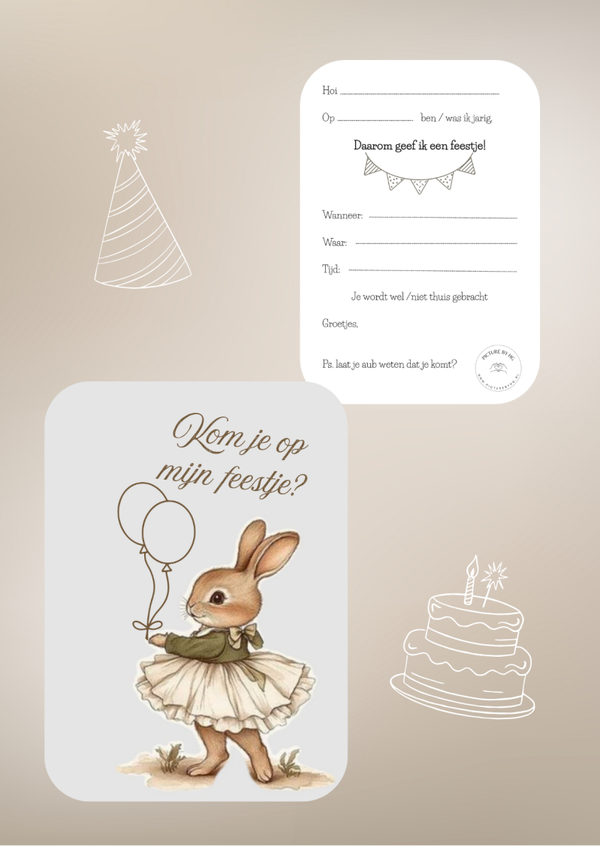 Kom je op mijn feestje