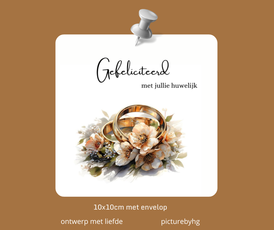 Gefeliciteerd met jullie huwelijk