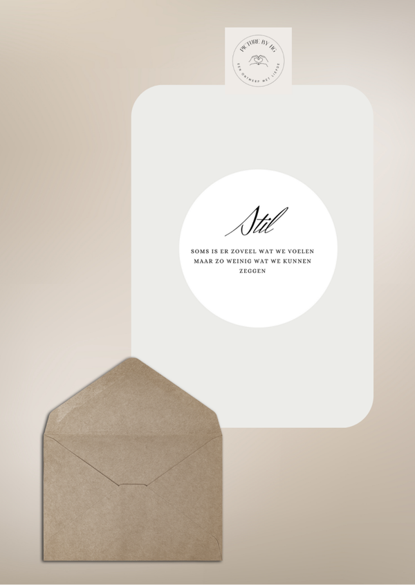 Stil...Soms is er zoveel wat we voelen