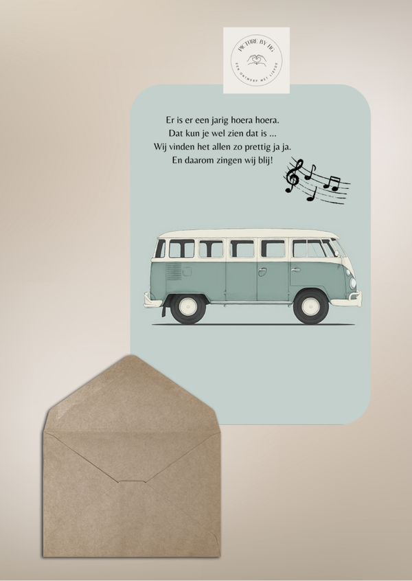 Er is er één jarig, bus