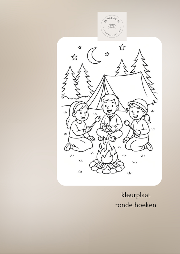 Kleurplaat A6 (kaartje)