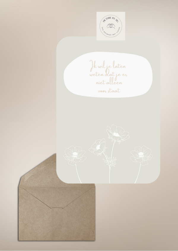 Je staat er niet alleen voor