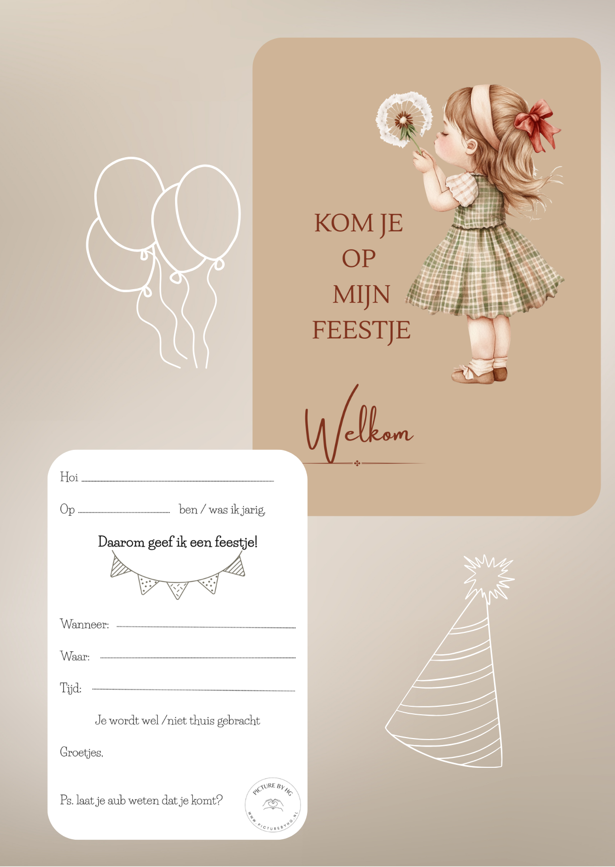 Kom je op mijn feestje?