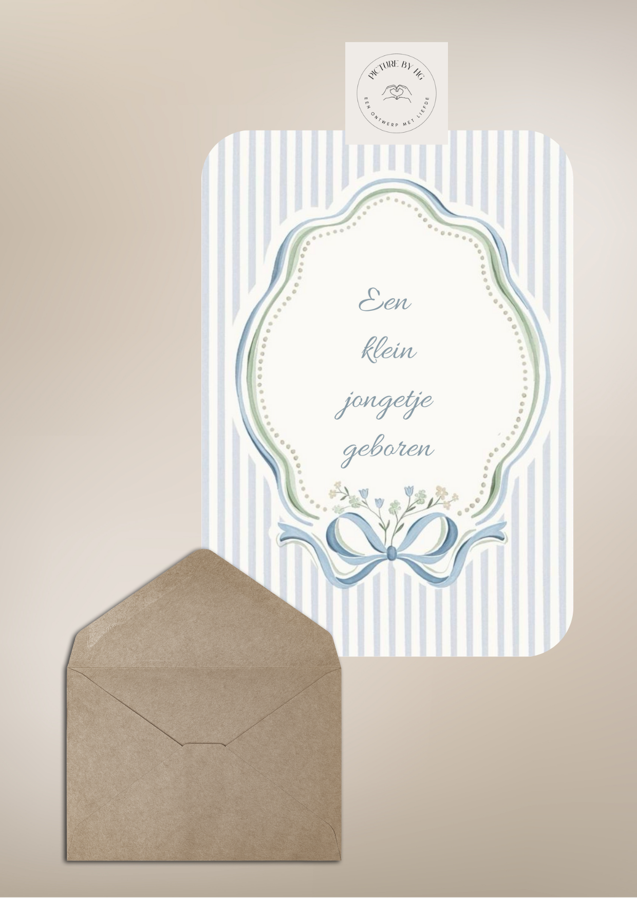 Een klein jongetje geboren