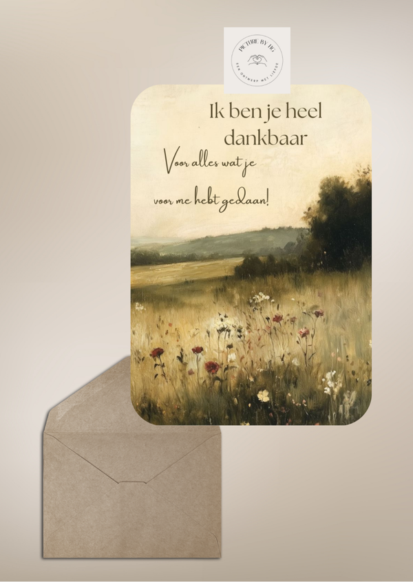 Ik ben je dankbaar, voor alles wat je voor me hebt gedaan