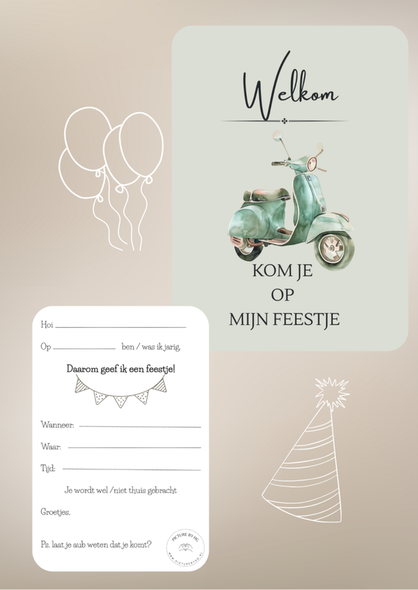 Kom je op mijn feestje