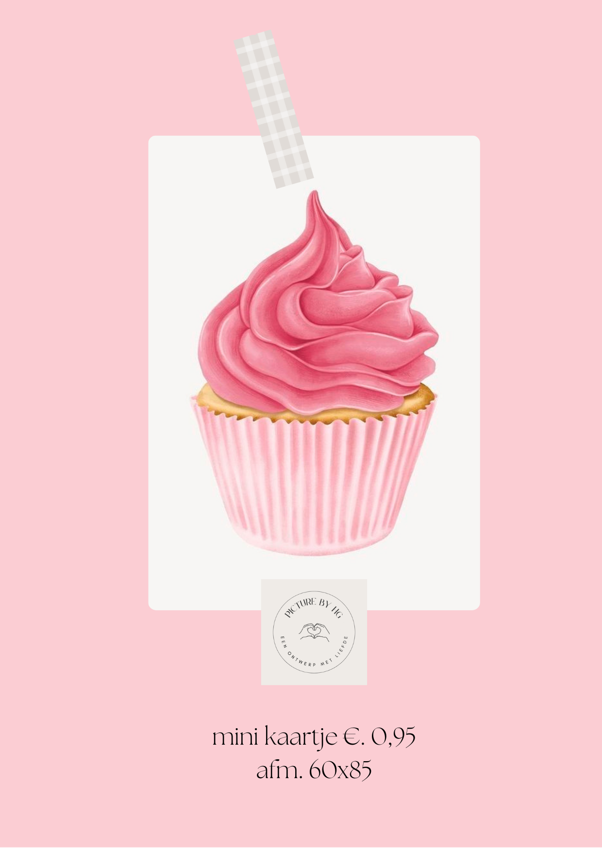 Cup cake Roze