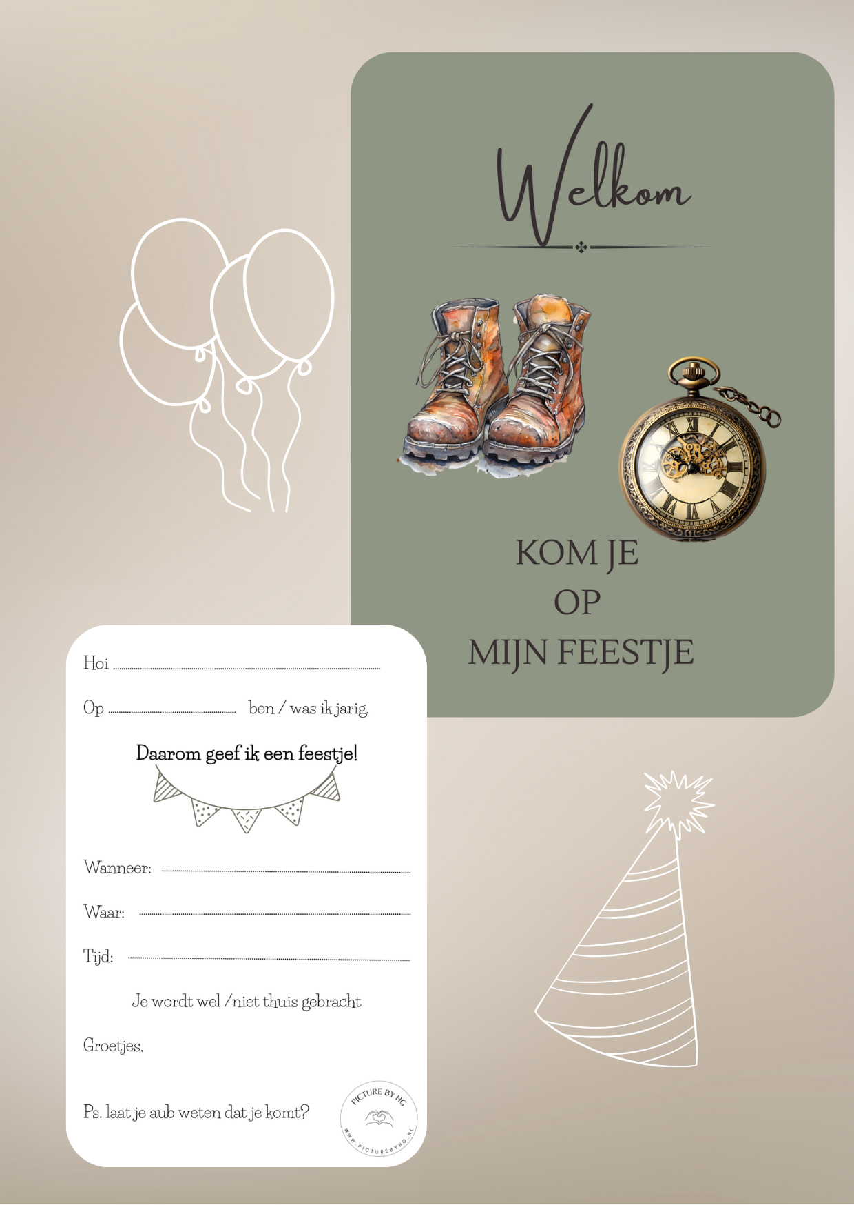 Kom je op mijn feestje?