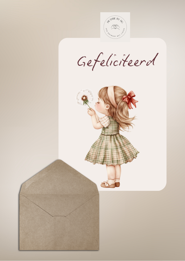 Gefeliciteerd meisje