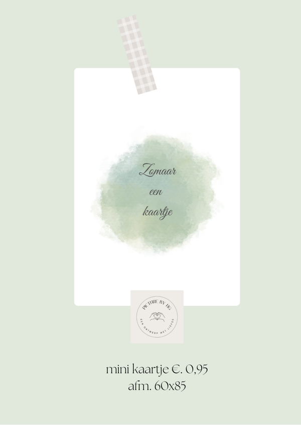 Een kaartje...