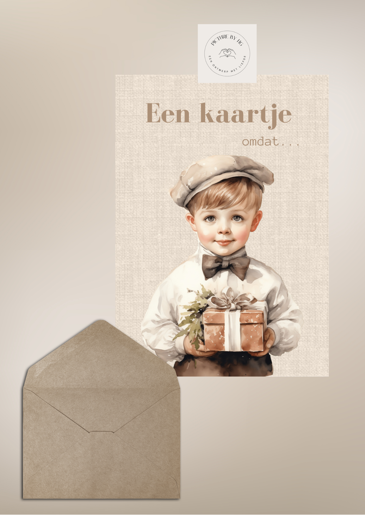 Een kaartje omdat....