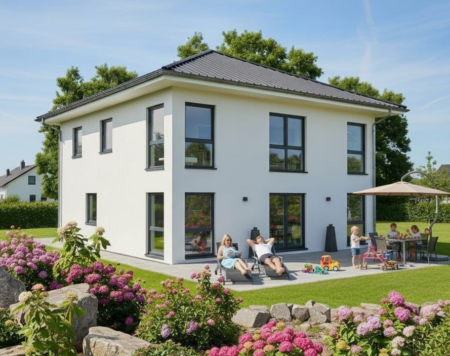 Stadtvilla 164qm Zeltdach in Baden-Württemberg - Fertighaus Festpreis ab 334.000 €