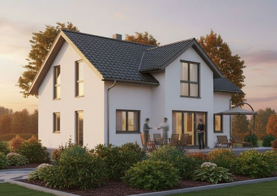 Architektenhaus 142qm mit Quergiebel in Bayern - Fertighaus-Preis ab 283.000 € Allgäu