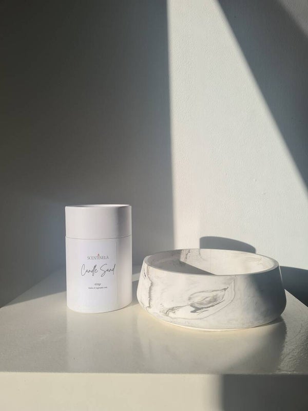 Candle sand & bowl set