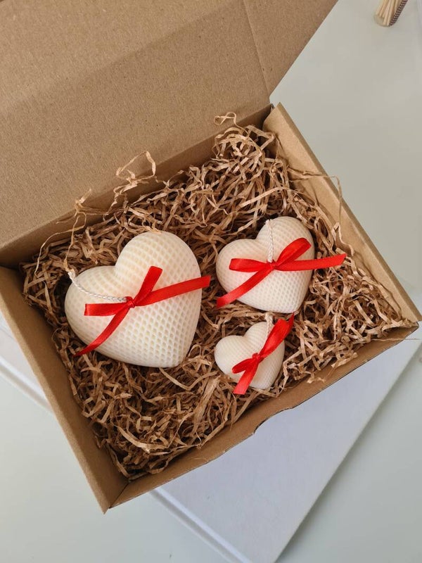 Hart kaarsen giftbox