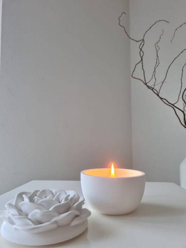 Rose candle jar