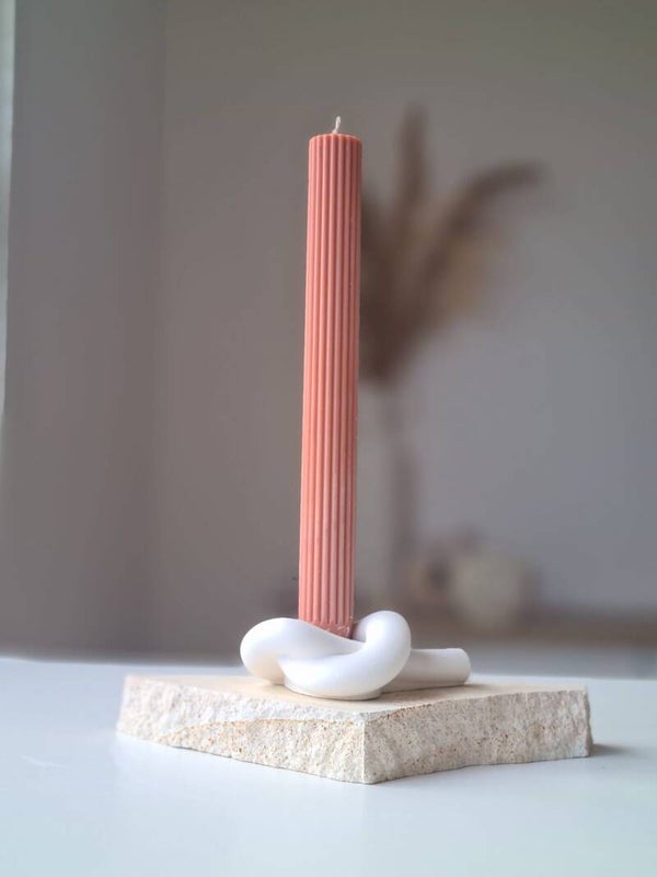 Candlestick in a knot shape